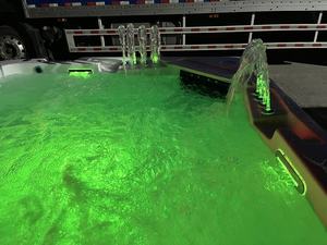 Vasca Idromassaggio ETL 110V 220V per Esterni, Giardino, Spa, <span class=keywords><strong>Jacuzzi</strong></span> per 5 Persone, in Acciaio Inox con <span class=keywords><strong>8</strong></span> Fontane - Product Image 3