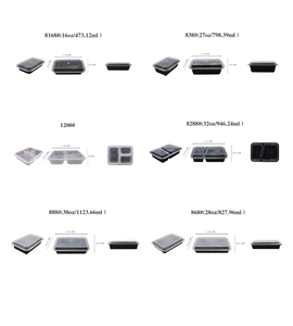 Recipientes e Copos de Plástico Descartáveis à Prova de Vazamentos - Suprimentos de Embalagem Descartáveis para Entrega de Alimentos - Product Image 5