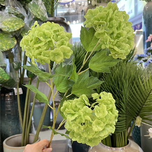 Fiore <span class=keywords><strong>di</strong></span> Ortensia Artificiale in Seta <span class=keywords><strong>di</strong></span> Alta Qualità, Realistico, 3 Teste, Bianco, Fatto a Mano, per Matrimoni, <span class=keywords><strong>Halloween</strong></span>, <span class=keywords><strong>Decorazioni</strong></span> per la Casa e la <span class=keywords><strong>Tavola</strong></span>, Effetto Simulato - Product Image 6
