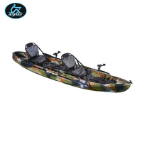 Kayak double pas cher à pagaie, type U-boat, pour la pêche, à monter sur le dessus