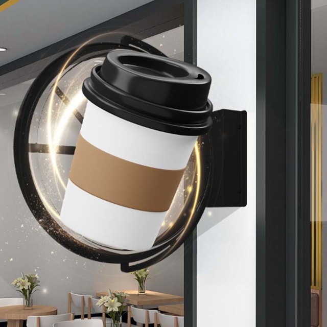 Small Outdoor Waterproof Double-Sided 3D LED Light Box Shop's Naked Eye Holographic Projection Stereo Advertising Machine
