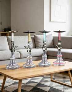 Set de Shisha de Aluminio, Tamaño Grande, Colores Variados, Kit de Fumar Portátil con Botella de Vidrio para Uso Social - Product Image 6