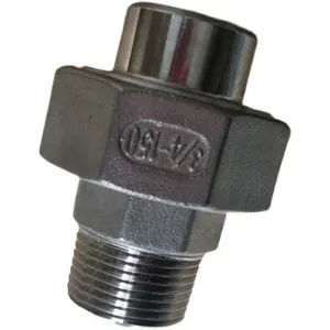 Stainless Steel 304 316 BW/M Union Stainless Steel Welding Threaded Union Pipe Fittings