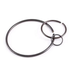 Anneau de sécurité rond en acier inoxydable, type vague, zingué, pour axe, compatible avec les vis M10, norme ISO - Product Image 1