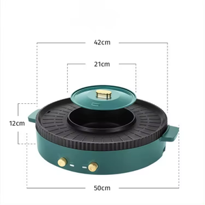 2024 fabbrica all'ingrosso Multi-funzione pentola calda cibo caldo Set senza fumo <span class=keywords><strong>barbecue</strong></span> elettrico interno Grill con pentola calda - Product Image 6