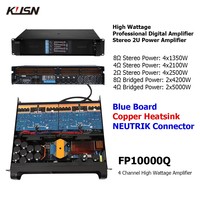 FP10000Q 4x1350W Bakır Soğutuculu Dijital Amplifikatör PFC DSP 4 Kanal 2 Ohm Stabil Yüksek Güçlü Amplifikatör Line Array Subwoofer için