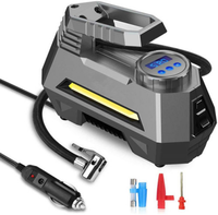 Compresseur d'air Portable pour roues de voiture, Mini pompe de vélo, pour gonfler les pneus, affichage numérique sur écran tactile