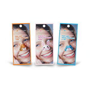 Bandelettes nasales à imprimé animal, 3 sortes dans un paquet, tête noire, nettoyage du nez, soins des pores, produit cosmétique coréen - Product Image 2