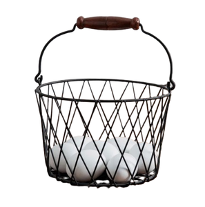 Panier à oeufs en fil métallique de concepteur unique en fer de table Panier à oeufs sur mesure pour la maison Hôtel Restaurant - Product Image 2