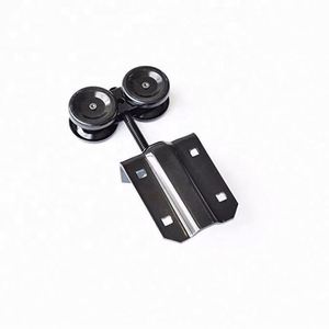 WEKIS Kit de Riel para Puerta Corredera de Acero Negro de 6.6 Pies, Resistente, Deslizamiento Suave y Silencioso, Diseño Moderno, Montaje en Pared/Techo - Product Image 5