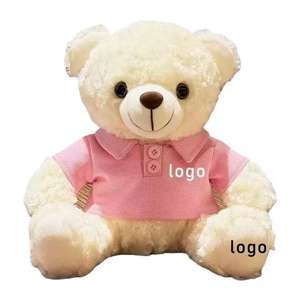 Ours en peluche à vêtements interchangeables - Jouet en peluche super doux avec des vêtements mignons pour câliner et jouer - Logo personnalisable - Product Image 6