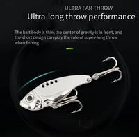Aotuo Leurre VIB en métal à longue portée, type Spoon Jig vibrant, pour la pêche au bar et au mandarin en eau douce - Meilleures ventes