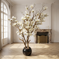 Arbre à fleurs de cerisier artificiel fait main, tendance sur TikTok, YouTube et Instagram, idéal pour la décoration intérieure de mariages, maisons et hôtels.