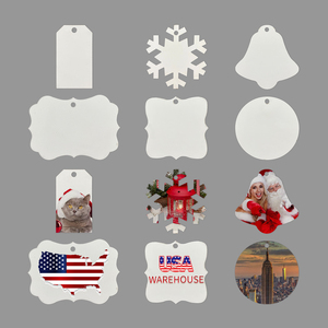 Grande Vente Noël Entrepôt USA – Stock de Plaques Rondes en MDF Blanc en Forme de Cloche <span class=keywords><strong>Benelux</strong></span>, Flocon de Neige ou Étiquette avec Corde pour Décoration DIY - Product Image 2