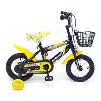 Nouveau design style floral, vélo pour filles de 12 pouces, vitesse unique, pédales ordinaires, roues d'apprentissage, pour enfants de 4 à 7 ans, jantes en acier