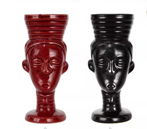 Hawaïen Luau Party Drinkware tasses hawaii tiki décor mignon exotique verre en relief verres à cocktail en céramique - Product Image 5
