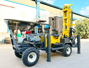 200m 300M nhỏ bánh thủy lực mạnh mẽ dual-mục đích nước và khí nước giếng dril Rig máy - Product Image 1