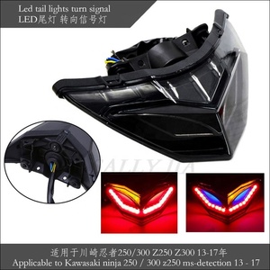 Convient pour Kawasaki <span class=keywords><strong>Ninja</strong></span> 250 / <span class=keywords><strong>300</strong></span> Z250 <span class=keywords><strong>z300</strong></span> 13-17 moto LED feu arrière clignotant - Product Image 2