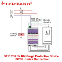 Protecteur de surtension triphasé T3 230V/400V, dispositifs de protection contre les surtensions, protecteur de surtension SPD