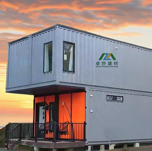 Casa prefabricada de lujo de 40 pies, quiosco de oficina y Hotel, almacén al aire libre, opción de 20 pies, Panel sándwich, casa contenedora de envío de acero - Product Image 1