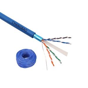 Changbao en stock FTP STP Cat 6 câble LAN <span class=keywords><strong>Internet</strong></span> 4 paires 23AWG cuivre Ethernet Cat6 fabricant de câbles réseau - Product Image 4