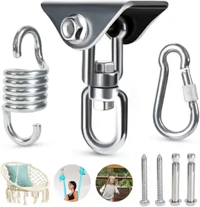 Hammock Hook Swing Chair Hanging Kit Heavy Duty Swivel Hanger