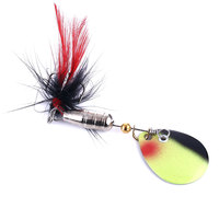 Leurre de pêche pour truite, spinnerbait Roostertail, cuillère, saumon, Pesca, métal, leurre rigide Rooster Tail Spinner, appâts