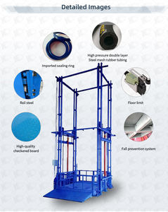 Huichuang kualitas tinggi barang mengangkat Platform <span class=keywords><strong>1000kg</strong></span> 5000kg 10ton vertikal hidrolik kargo mengangkat gudang kargo Lift - Product Image 5