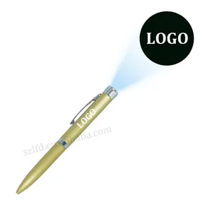 Khuyến Mại Tùy Chỉnh Logo Bóng Bút LED Glowing RGB Nhấp Nháy Đèn Pin Bút Đèn Pin Ballpen Chiếu Hình Ảnh Điểm Bút