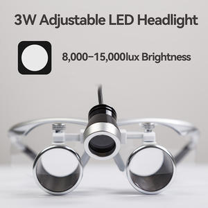 Occhiali ingrandimento 3.5x visore medicale testa montata cerchietto TTL Ergo Dental Loupes con faro 3W - Product Image 3
