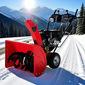 Souffleuse à neige à essence haute puissance 196cc, jet longue distance de 12m, équipement de déneigement municipal/aéroport à haute efficacité - Product Image 3