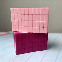 HIMORE – Nouveaux jeux de mahjong de luxe en acrylique (160 tuiles) style américain pour 4 joueurs, format mini portable, idéal pour le poker en extérieur