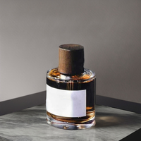 Botol Parfum kaca dasar berat mewah 50ml-100ml kapasitas kosong silinder tutup kayu Parfum botol semprot kemasan wangi