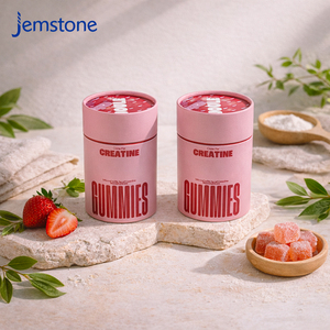 Custom Eco Friendly Food Grade Juice Gummy Herbal Tea Cardboard Cylinder <b>Packaging</b> <b>Box</b> Biscuit Nuts Kraft Paper Tube <b>Packaging</b> - Product Image 1