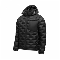 Veste matelassée légère à capuche pour homme 30D, style décontracté, pour l'automne et l'hiver, idéale pour l'extérieur, vente en gros