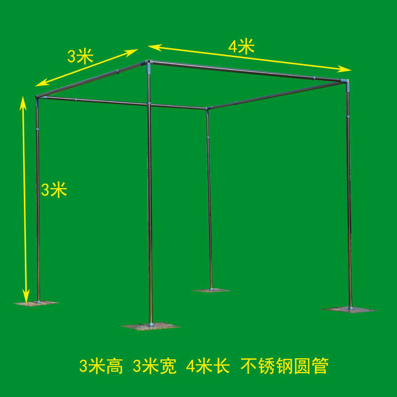 3 m di altezza * 3 m di larghezza * 4 m di lunghezza