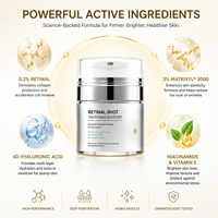 Crème Visage Anti-Âge Raffermissante et Minimisatrice de Pores Matryxyl Retinal Shot : Atténue Rides et Ridules, Booster de Soin Cutané