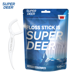 Tandflossers Tandenstoker 100 Stuks Wegwerp Mint Floss Pick Groothandel - Product Image 2