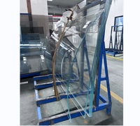 Verre de sécurité courbé trempé et feuilleté PVB SGP pour murs-rideaux, balustrades, lucarnes, escaliers extérieurs, bâtiments CE ISO