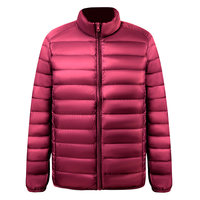 Gardien chaud et élégant hiver léger et isolé duvet de canard blanc vestes gonflées manteau d'hiver en fourrure de canard