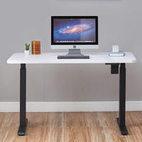 Bureau électrique moderne convertible en gros, réglable en hauteur avec double moteur et construction métallique durable