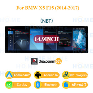 Autoradio Android 14 Carplay Android Auto Navigation pour BMW X5 E70 F15 X6 E71 F16 2007-<span class=keywords><strong>2019</strong></span> Lecteur multimédia <span class=keywords><strong>vidéo</strong></span> de voiture 4G - Product Image 6