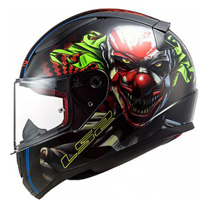 Casco Integrale Ls2 XL Nero Rosso Verde per Moto - Product Image 1