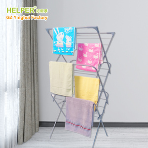 Séchoir <span class=keywords><strong>à</strong></span> <span class=keywords><strong>linge</strong></span> portable, pliable, mobile, en <span class=keywords><strong>m</strong></span>étal, sur pied, mural, multifonction pour la maison - Product Image 6