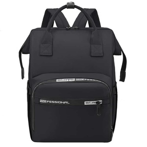 Sac à dos professionnel en nylon avec fermeture éclair, poignée souple, imperméable, forme carrée, pour usage quotidien, sac à dos pour femmes - Product Image 1