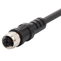 MOCO M12 over moulé X T code 8p gigabit ethernet transmission de signal blindé personnalisé câble étanche capteur mâle femelle