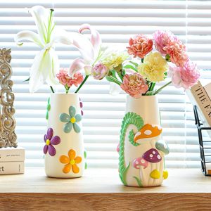 Vaso di fiori in <span class=keywords><strong>resina</strong></span> colorata unico per fiori arcobaleno Funky fungo arredamento <span class=keywords><strong>vasi</strong></span> eclettici per fiori vaso decorativo - Product Image 4