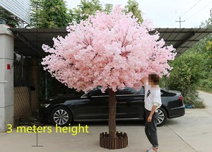 Arbre artificiel en fleurs de cerisier rose multi-tailles en plastique, décorations faites à la main durables pour mariage, Noël, Nouvel An, Saint-Valentin - Product Image 4