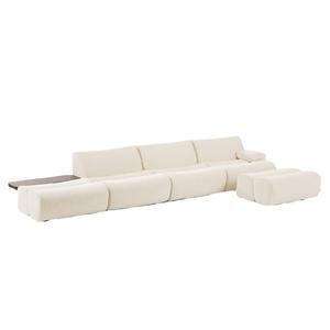 Canapé modulaire Ernest en forme de L, grand canapé d'angle en tissu et bambou pour salon, combinaison multi-places personnalisable - Product Image 5