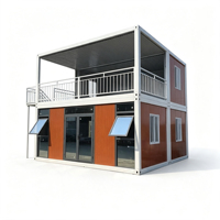 Casa Contenedor Móvil de Construcción Rápida, Oficina Prefabricada, Desmontable, Ensamblable, Transpirable, Galvanizada, Sala de Estar